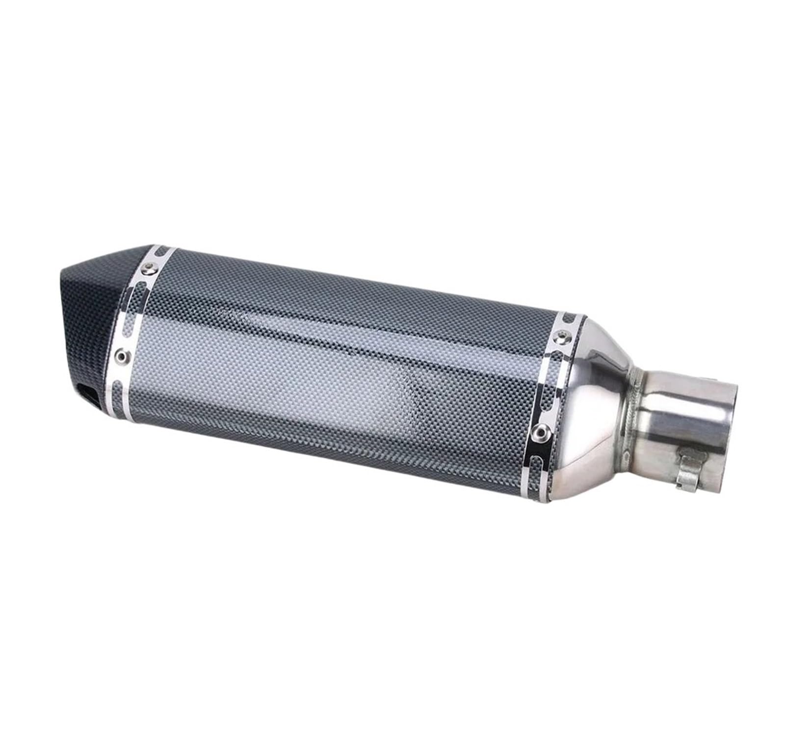 Silencieux échappement moto 370mm universel avec DB Killer amovible