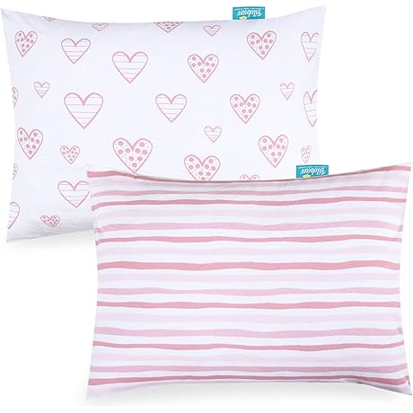 Biloban Organic Cotton 2 Pack Toddler Pillowcase 13x18"