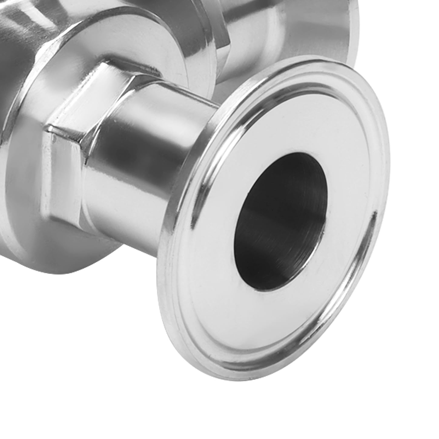 DERNORD 1.5" Tri Clamp Sanitary Ball Valve, 3-Way Ball Valve T-Port Stainless Steel 304, PTFE Lined - View #12