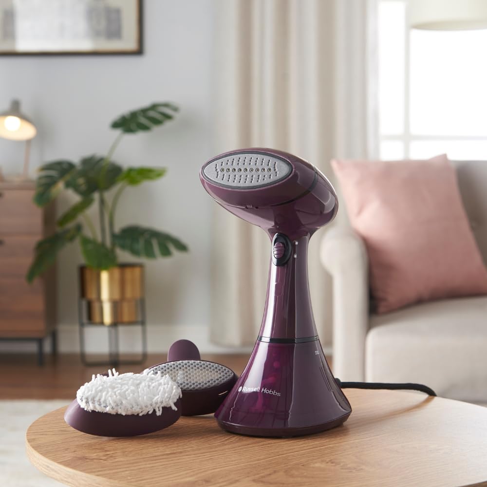 Russell Hobbs Défroisseur vapeur (Compact, léger, puissant) Fer à repasser portable (Pour maison, voyage,bureau, réglage de vapeur pour tissus délicats et tissus d'ameublement, 1800W,rapide) 27410-56