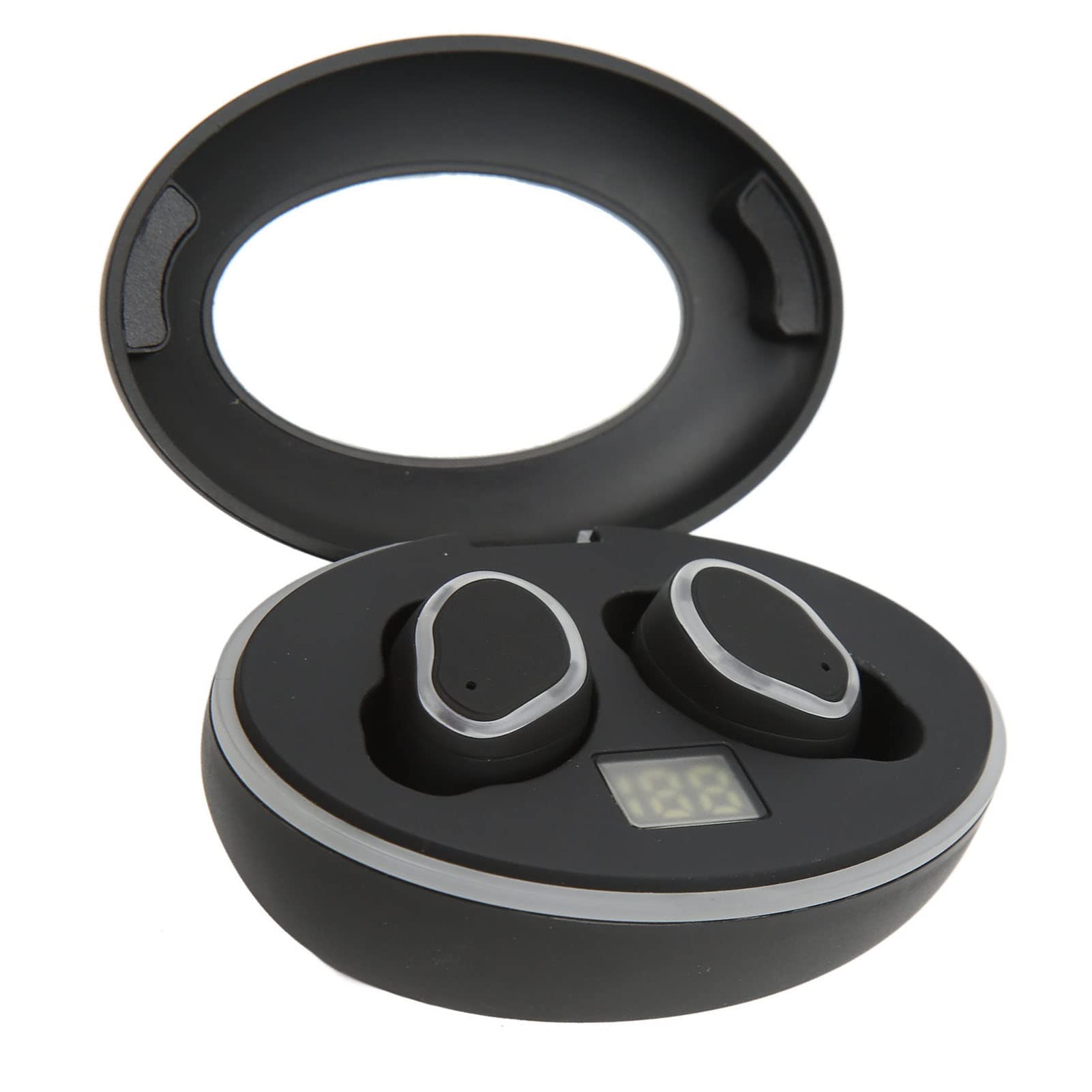 Chrees Cuffie Bluetooth Sportive, Auricolari BT Wireless con Bassi Potenziati, Riduzione del Rumore e Ganci Auricolari Anti-smarrimento, Ideali per Sport, Palestra, Corsa e allena