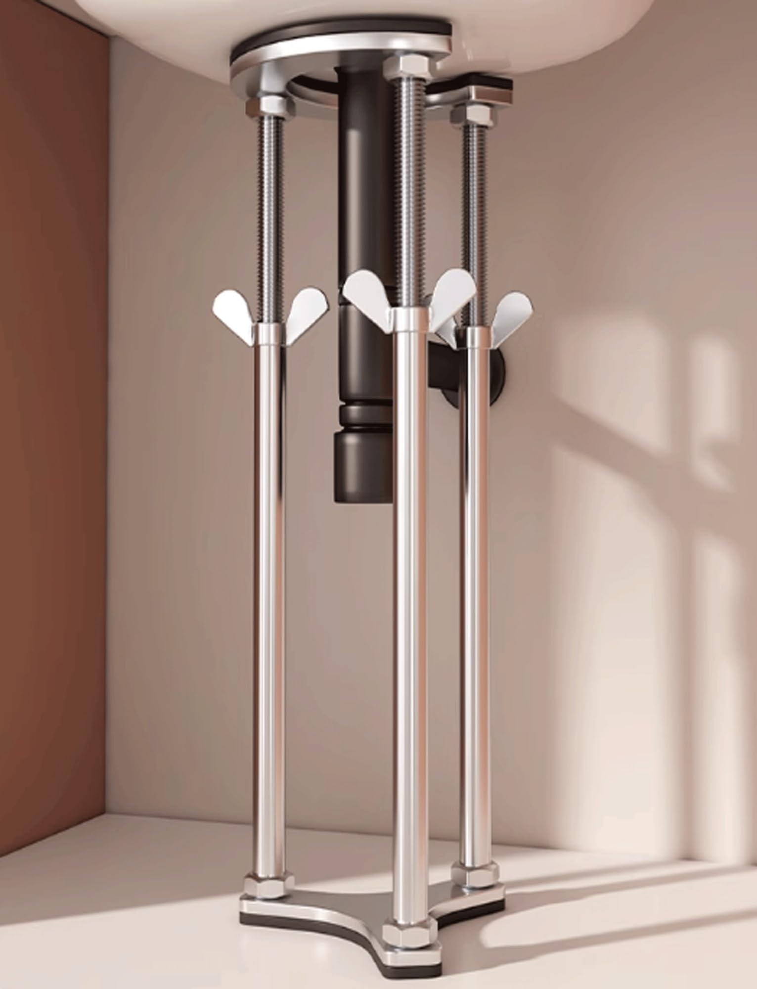OWOHYG Adjustable Undermount Sink Support Bracket For Kitchen Installation.12cm-High53-63cm