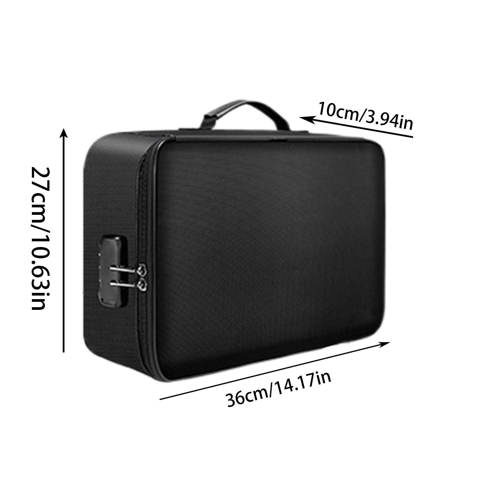 Cassaforte Portadocumenti Ignifuga Impermeabile Buste ignifughe | Borsa Antifuoco Con Lucchetto Scatola organizer portatile In Caso di Morte con tasche per documenti