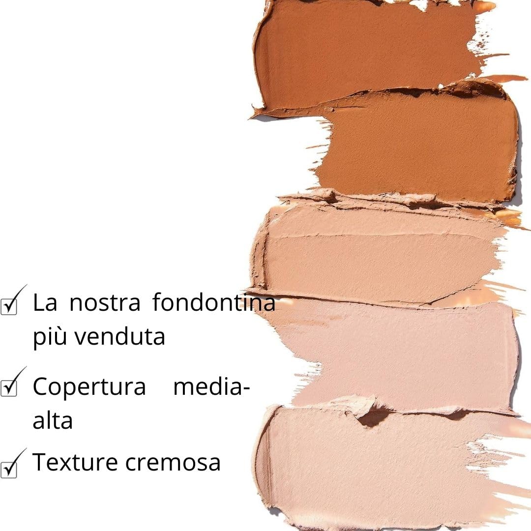 Elizabeth Arden - Flawless Finish, Trucco Compatto in Crema, Copertura da Media ad Alta, con Polvere di Diamante Micronizzata, Finitura Satinata, Include Specchietto e Spugna, 23g