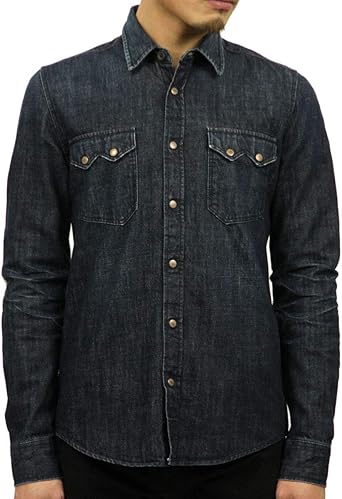Nudie Jeans デニムシャツ Nudie Jeans(ヌーディージーンズ) ユーズド加工デニムシャツ