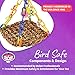 Super Bird Creations SB747 Mini Flying Trapeze Bird Toy, Small Bird Size, 6” x 7” x 9”
