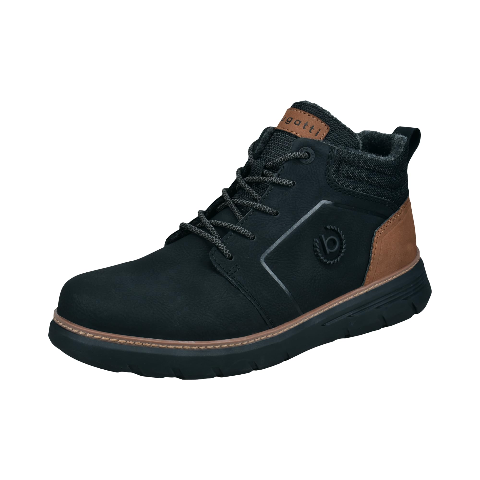 bugatti Men's Lace-Up Boots, Men's Boots Cold Lining, black 1000, 11 UK