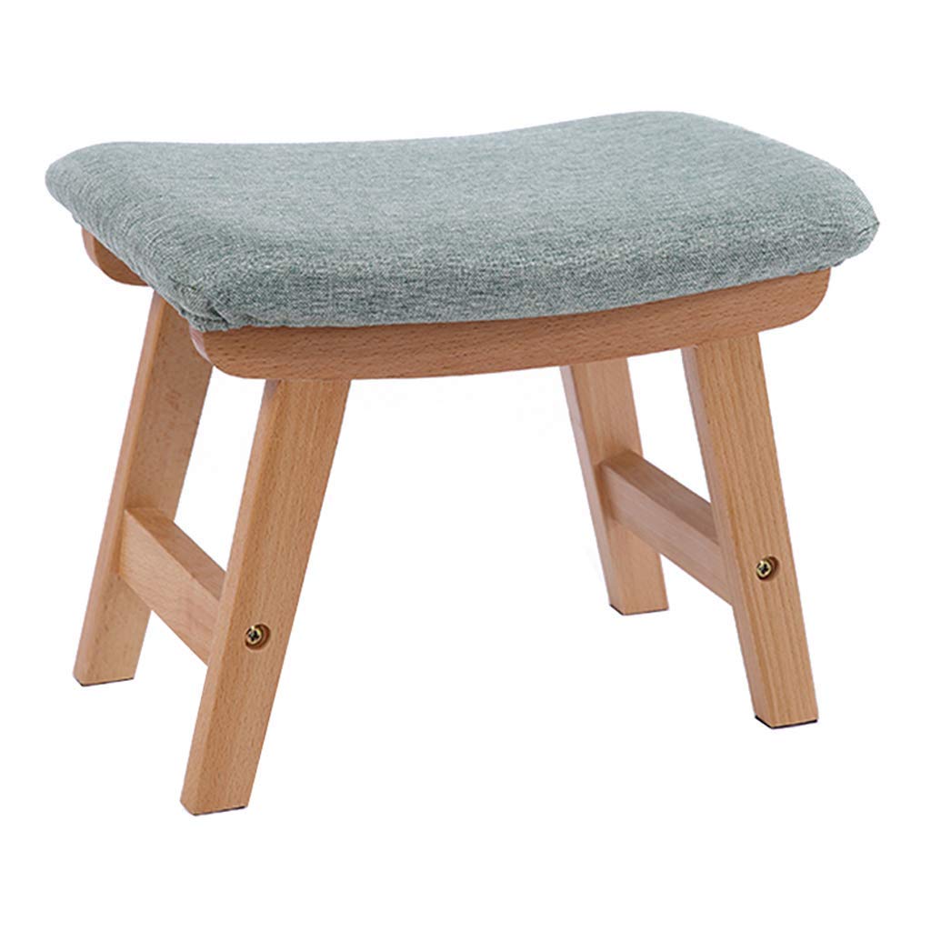 Tabouret avec cadre en bois massif et assise rembourrée premium