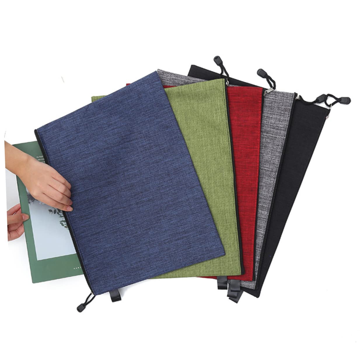 SHINEOFI Lot De 10 Trousses De Papeterie Oxford À Fermeture Éclair Pour Lécole Et Le Bureau