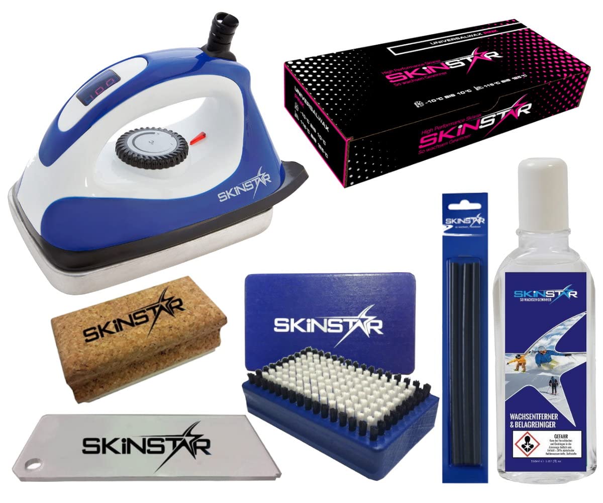 Skinstar Ensemble Skiwax Fart Numérique Starter Set avec Réparation de la Base 7- Pièces