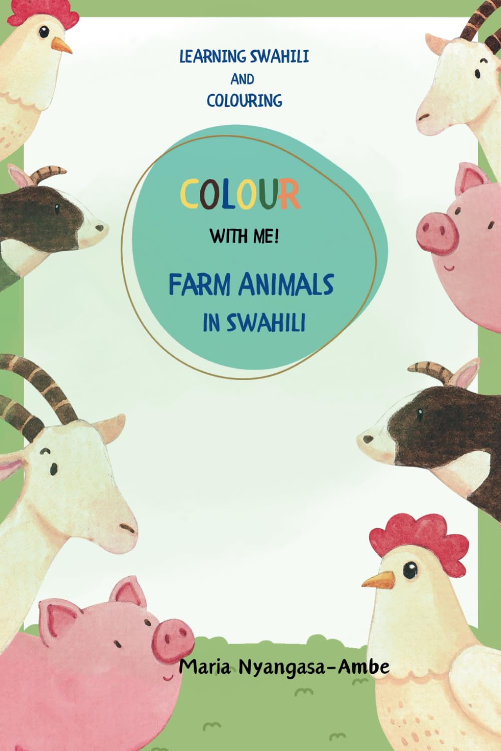 Colour with me: Farm animals in Swahili