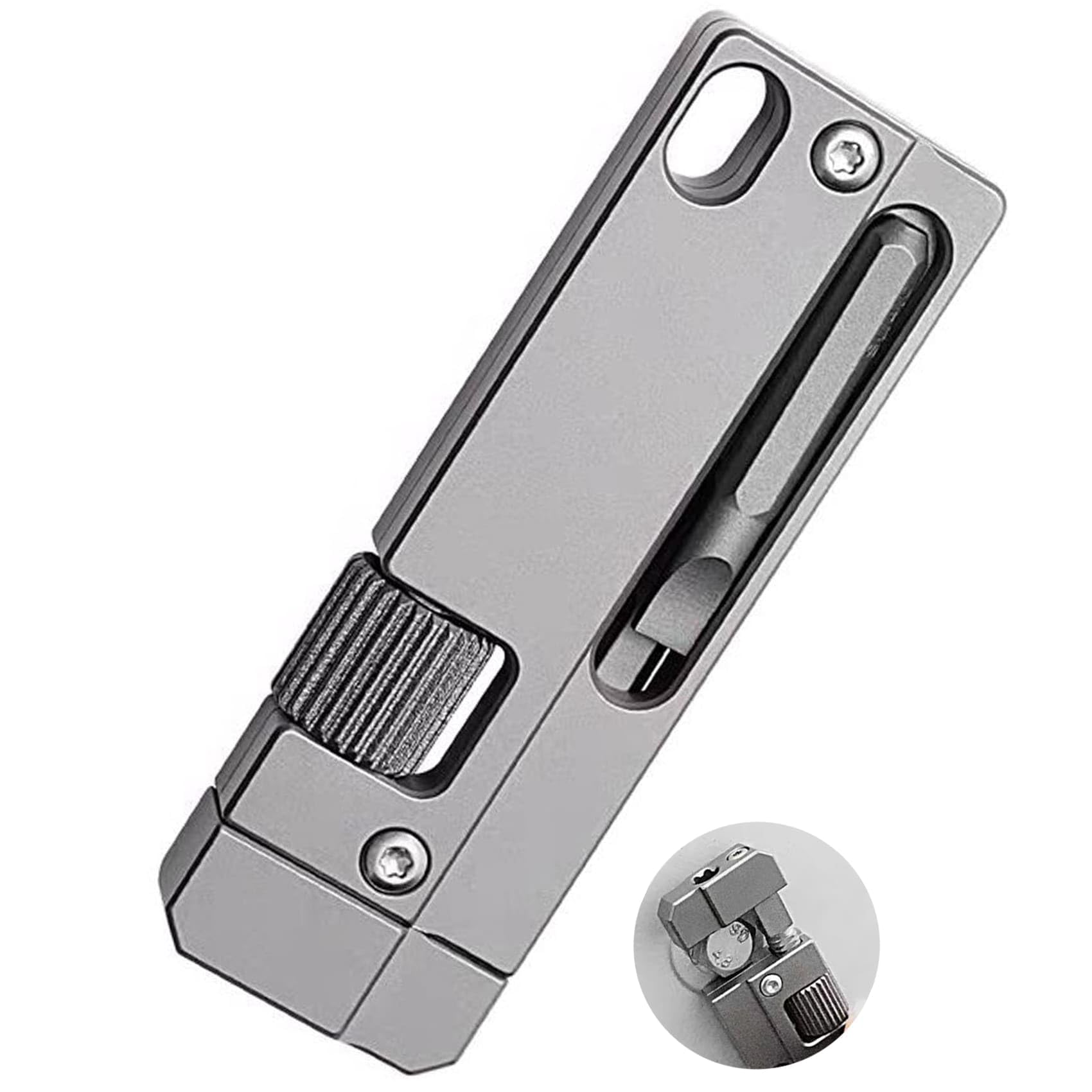 Titanium EDC Adjustable Wrench Multitool – Lightweight Pocket Spanner with Integrated Screwdriver | Corrosion-Resistant, Portable Titanium Gear for Everyday Carry, DIY, Outdoor Repair-picture-11