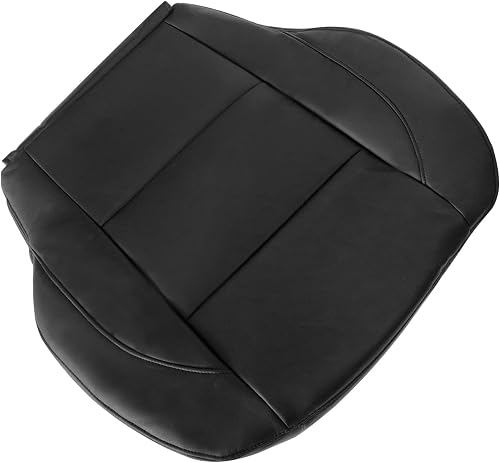 GXARTS Passenger Side Bottom Replacement Microfiber Leather Seat Cover Black Com