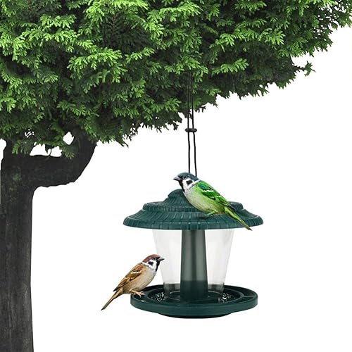 Miniatura 1 de Wild Bird Feeder Outdoor Bird Feeder Transparent Hanging Hummingbird Feeder Bird Supplies Pet Feeding Device Comederos para pájaros