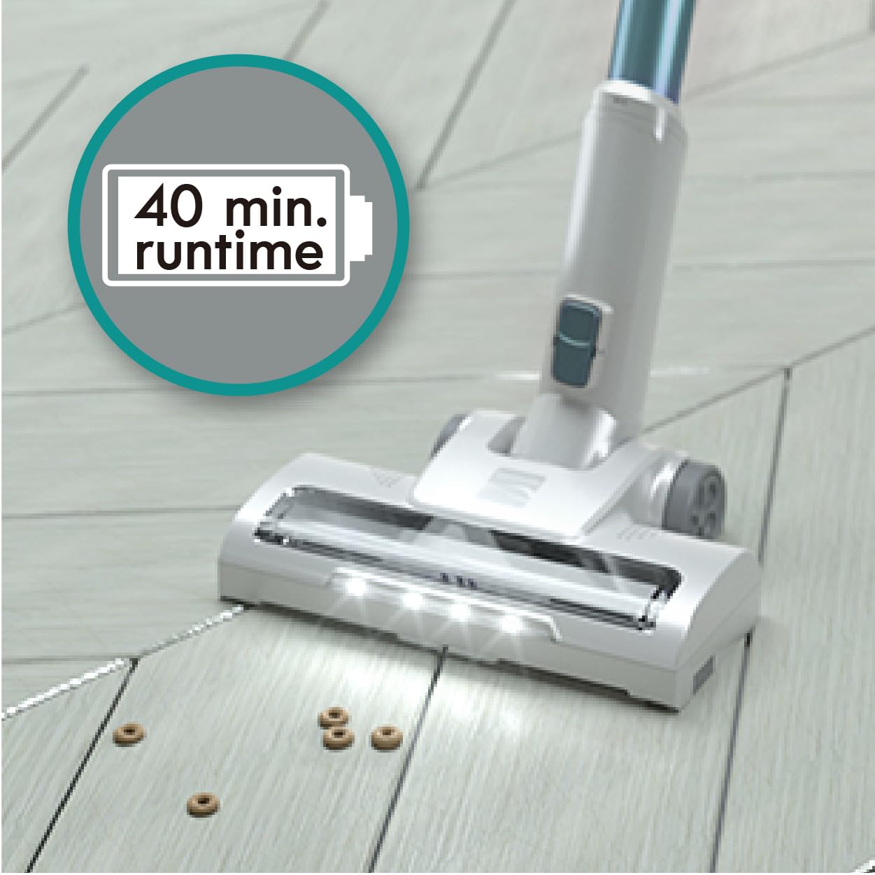 Kenmore DS4020 Cordless Stick Vacuum Lightweight Vacuum Cleaner 2-Speed Power Suction LED Headlight 2-in-1 Handheld Vacuum for Hardwood Floor, Carpet & Dog Hair view 2