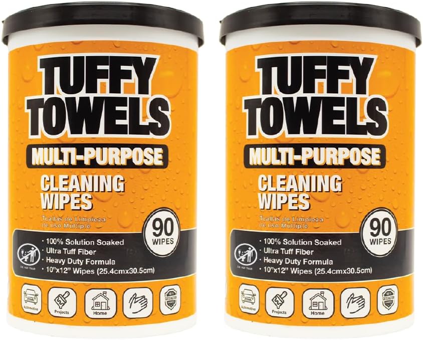 Tuffy Towels MultiPurpose Cleaning Wipes, Heavy Duty