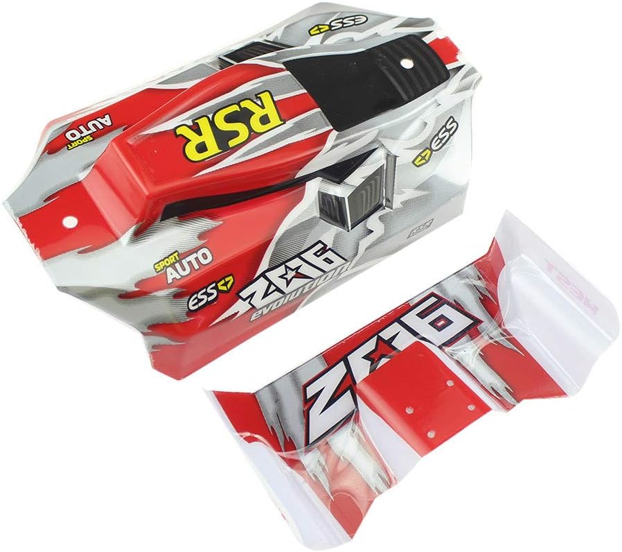 KingVal Replacement RC Car Shell Cover RC Spare Parts Compatible with WLtoys 144001 1/14 4WD RC Car (Red)