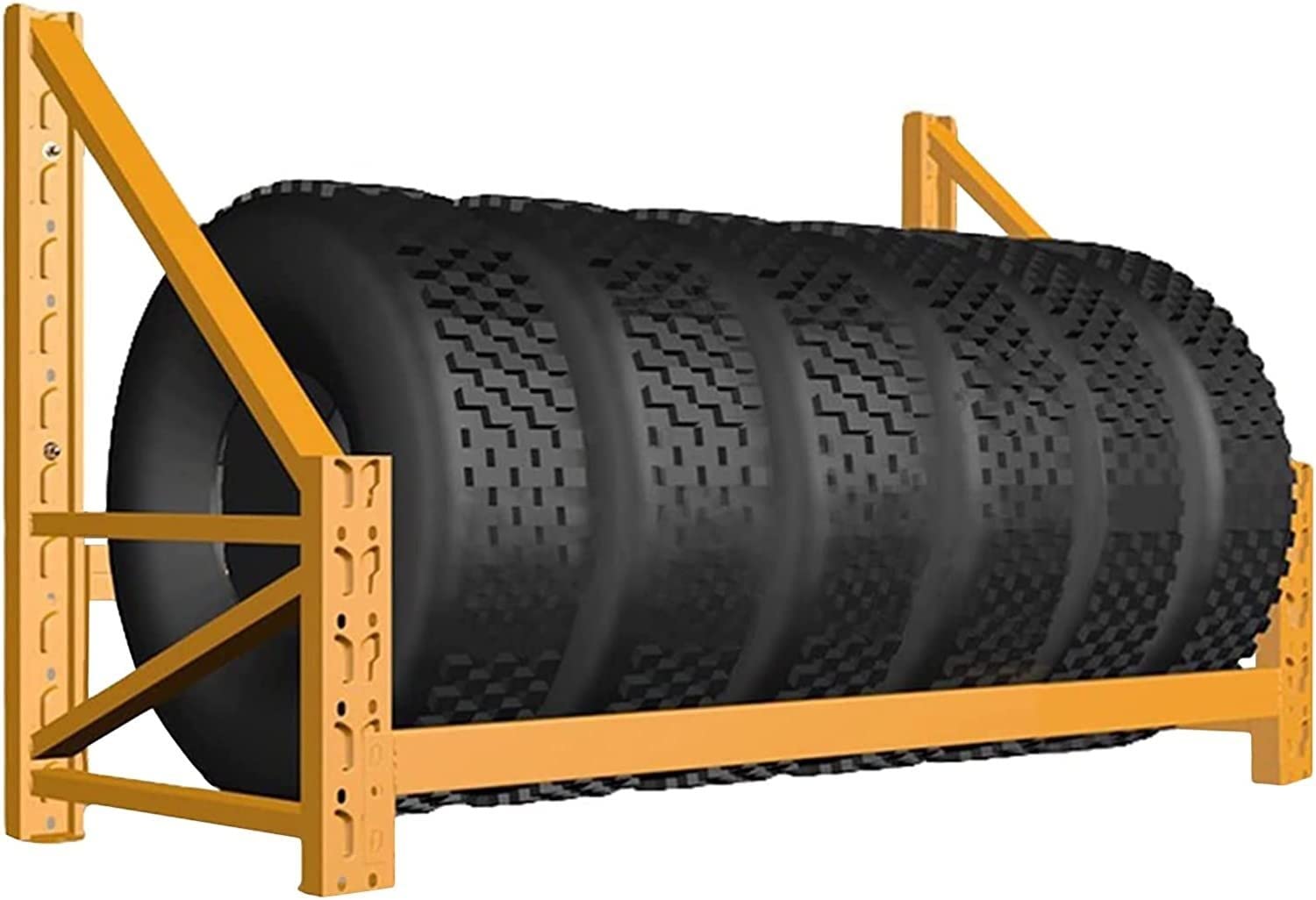Porta Pneumatici, Porta Pneumatici da Parete, Porta Pneumatici, Porta Pneumatici in Metallo per Garage/scaffalature da Parete per Garage, scaffale per Pneumatic(150cm/59in)