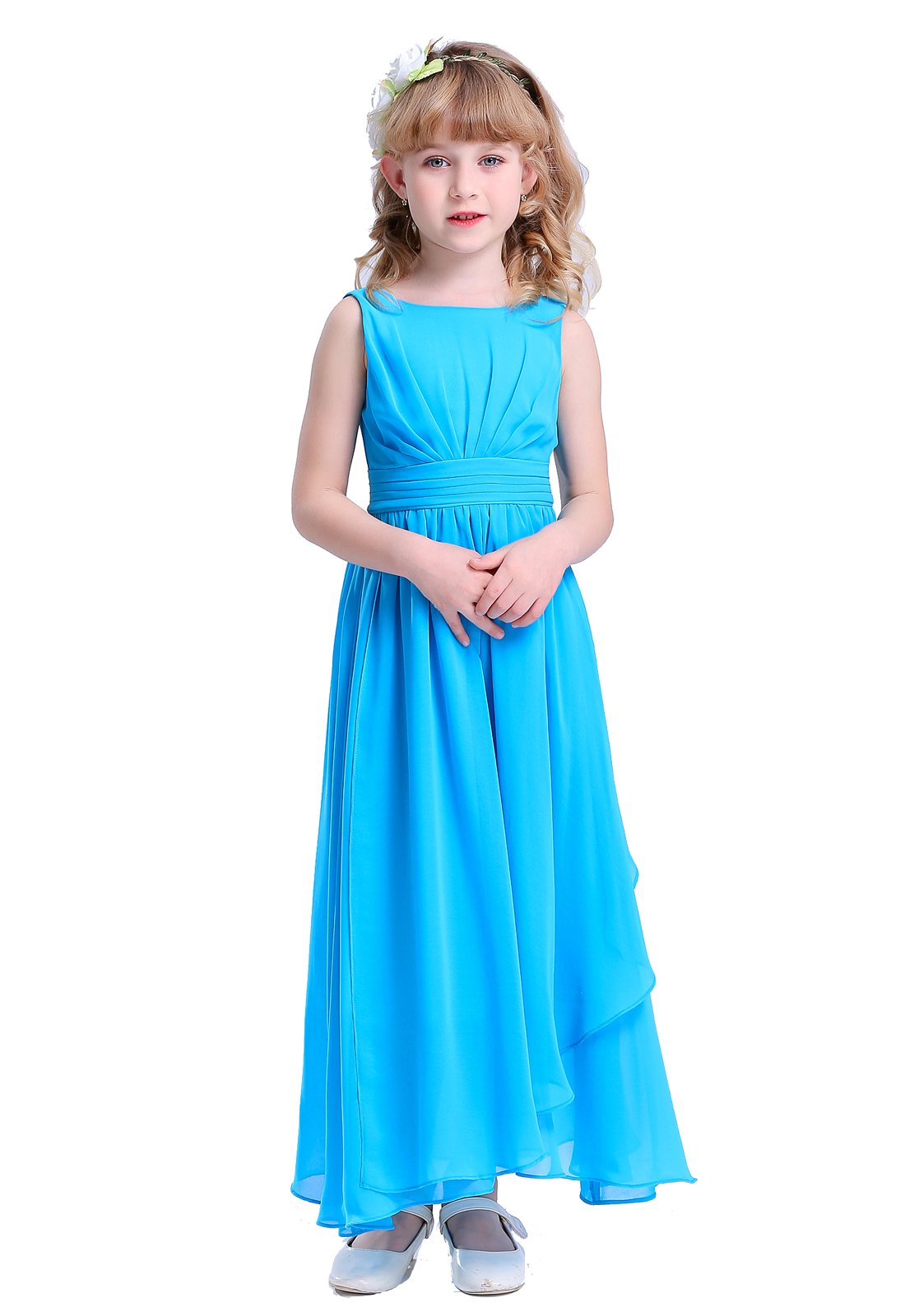 Happy Rose 7-16 Chiffon Girls Junior Bridesmaid Dress