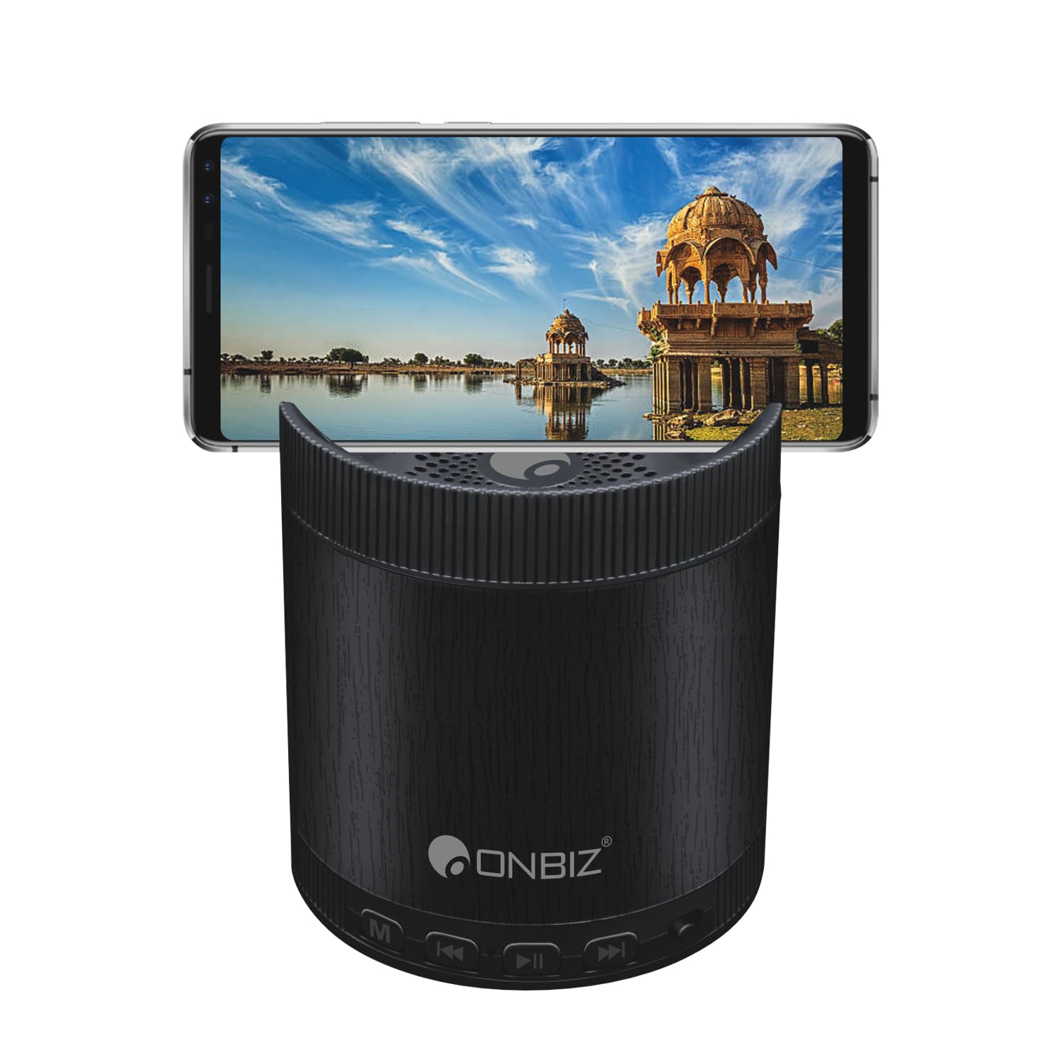 ONBIZ Portable Wireless Bluetooth High Bass Stereo Speaker with FM/SD Card Slot Compatible with All Smartphone Device | Mini Party Outdoor Speaker | Speaker with Mobile Phone Bracket (Black) (B0CPV5KL85) Amazon Price History, Amazon Price Tracker