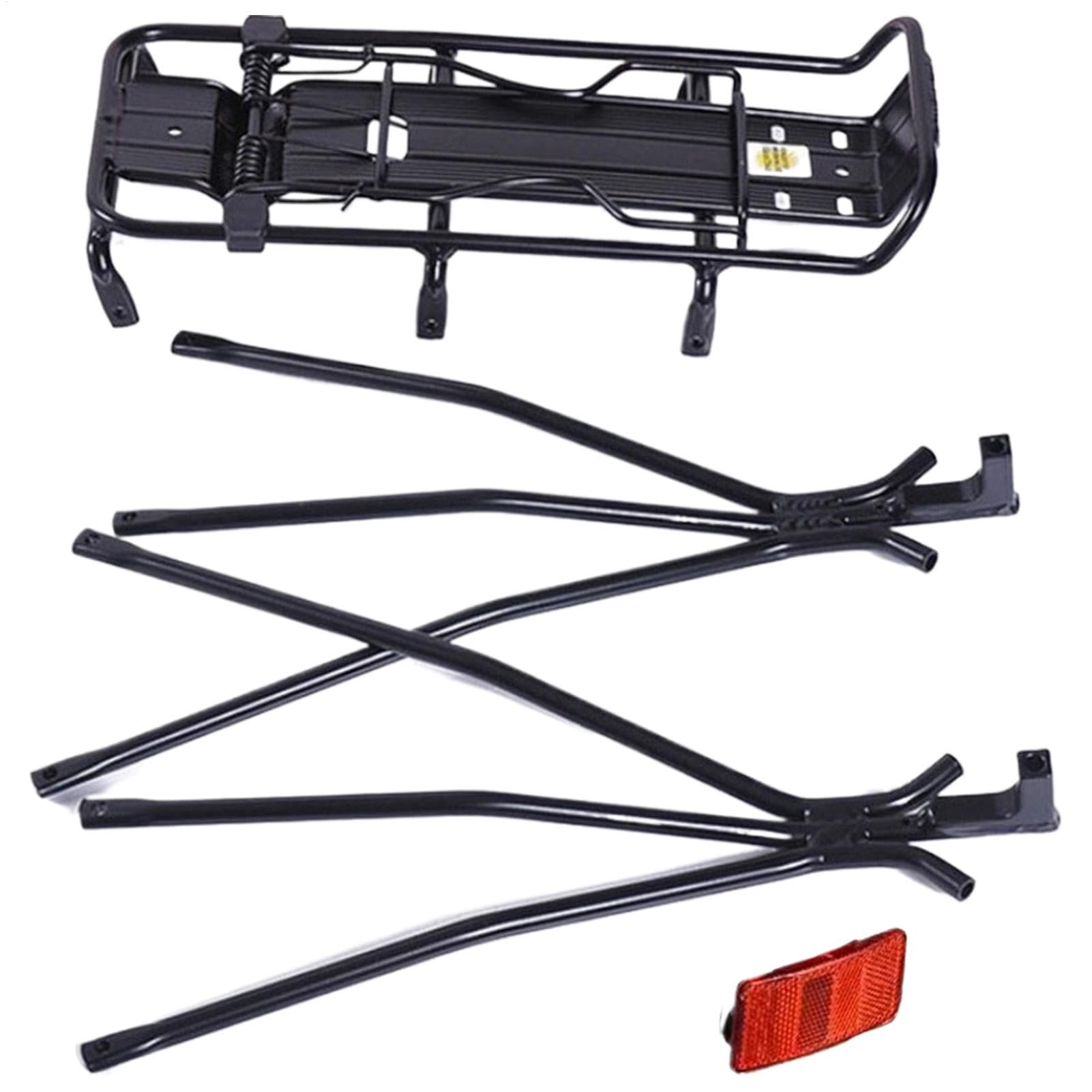 Soporte Trasero para Ciclismo, aleación de Aluminio, Soporte de liberación rápida con Reflector, Soporte de alforja, Carga máxima de 50 kg
