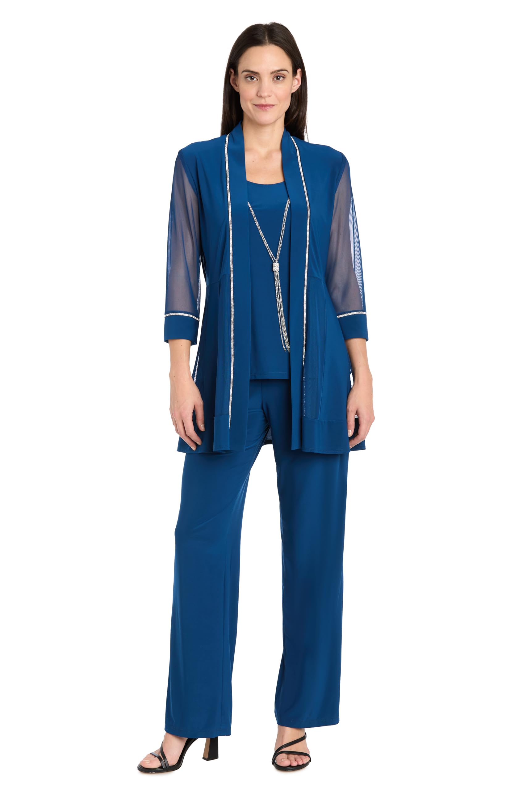 R M Richards Womens Glitz Grace Pantsuit