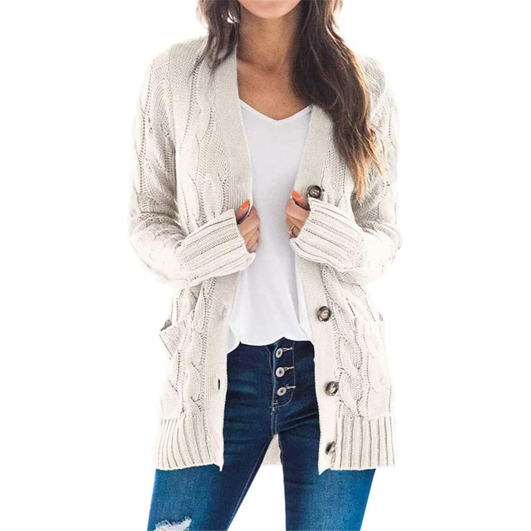 Fall Winter Knitted Cardigan Women's Loose Street Style Knitted Sweater Jacket