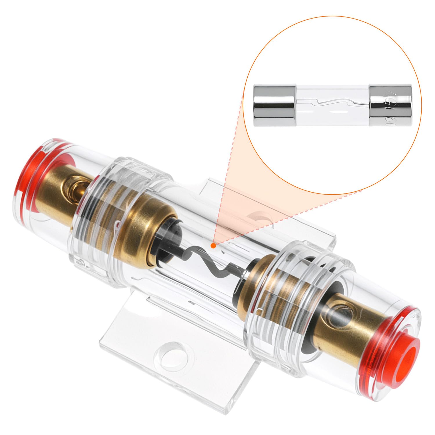 QWORK Zestaw kabli do wzmacniacza samochodowego, 10GA 600 W, 4,5 m, subwoofer, zestaw przyłączeniowy kabla, do Car Audio