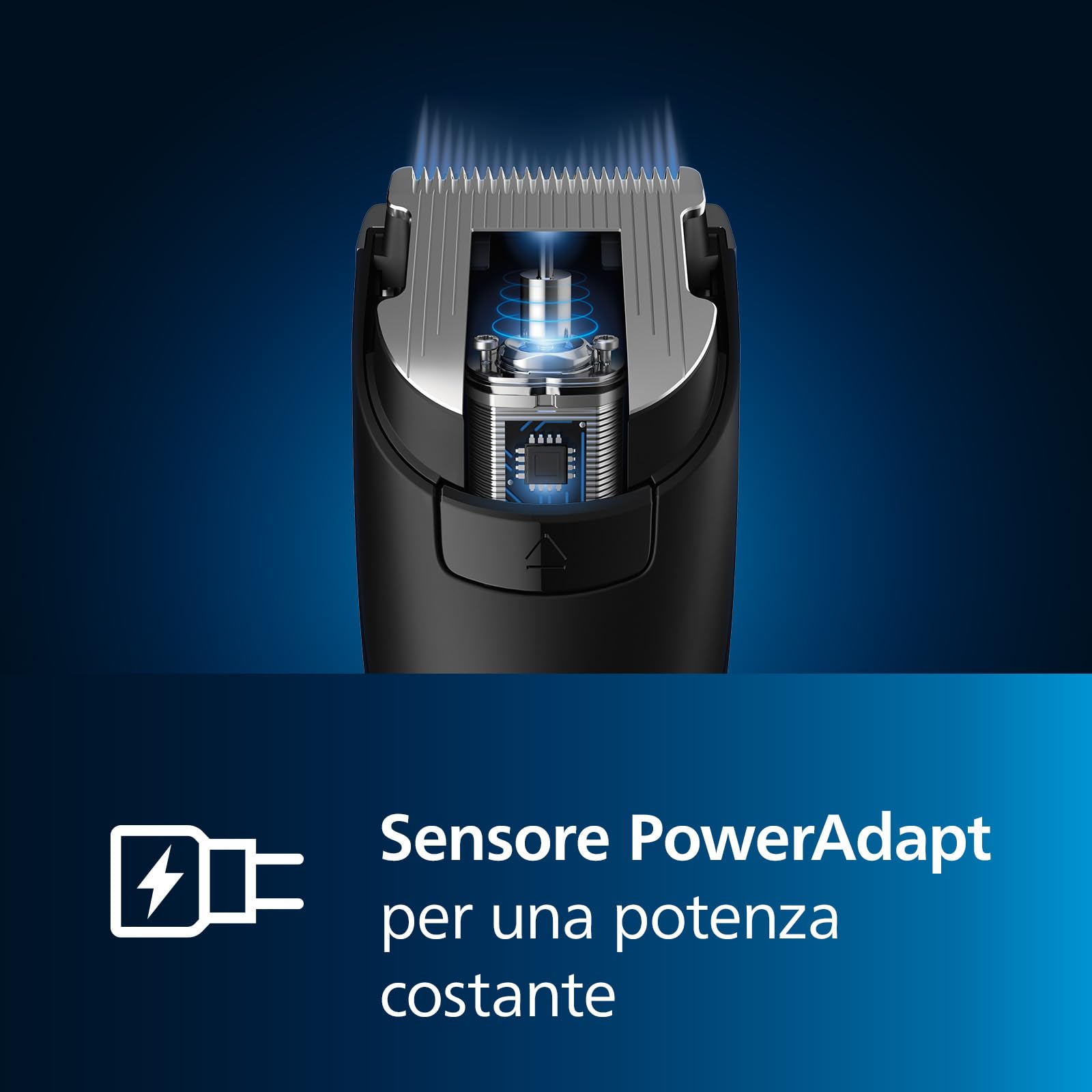 Philips HC9450/15 Serie 9000 Regolacapelli con Pettini Motorizzati, Lame in Titanio, 400 Impostazioni di Lunghezza, Precisione 0.1 mm, Tempo Funzionamento 120 min