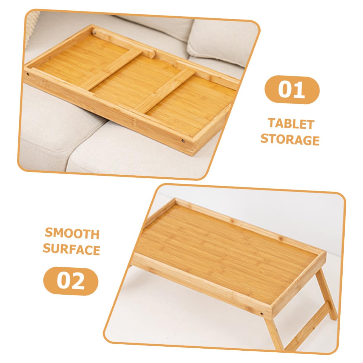 BESPORTBLE Escritorio Plegable Portátil Soporte para Cama Mesa Funda De Almacenamiento