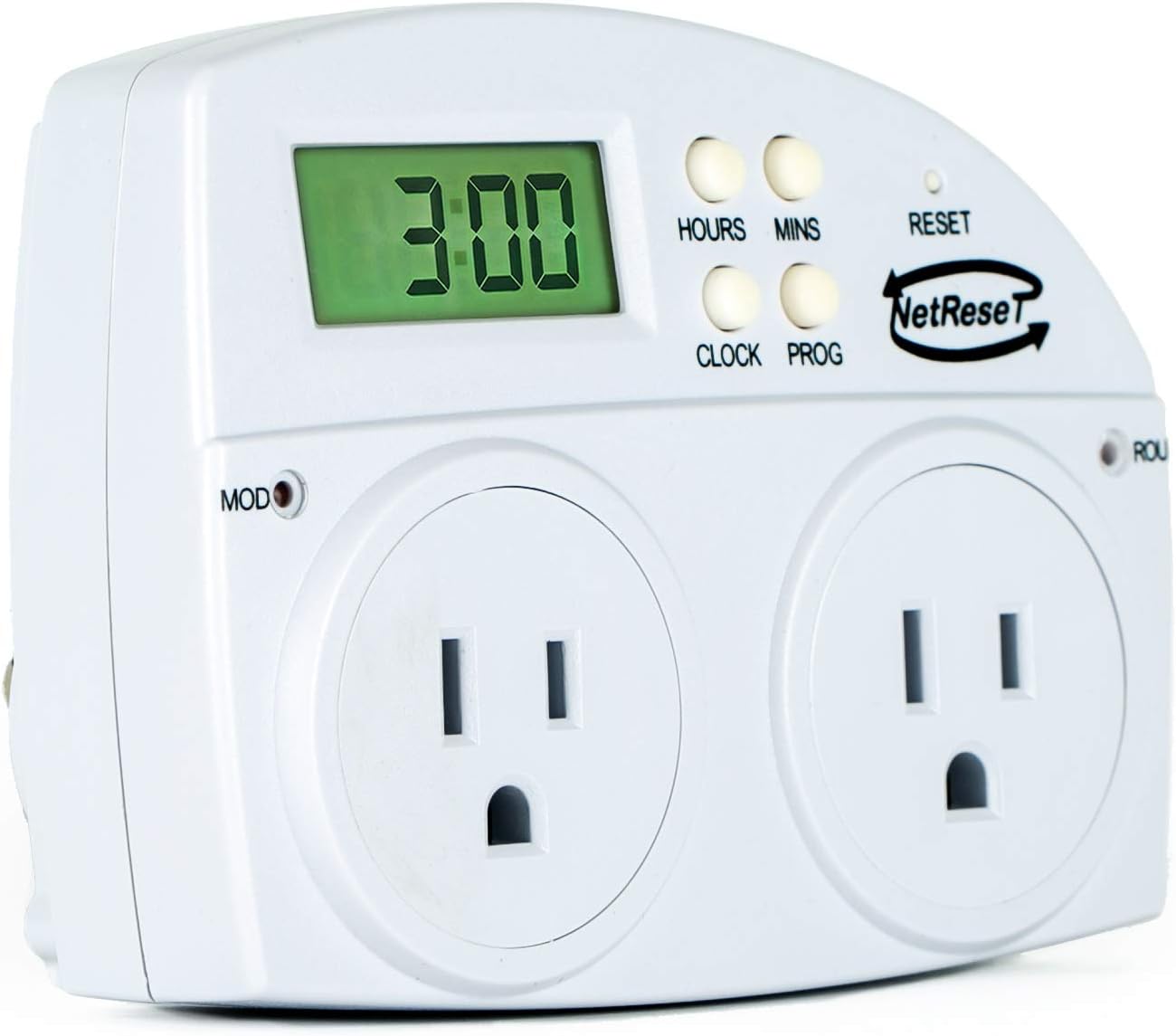 NetReset NetReset NR-1000US Smart Power Cycler for Modems and Routers supports Comcast XFINITY, Charter Spectrum, Time Warner Cable, Cox, BrightHouse, and More