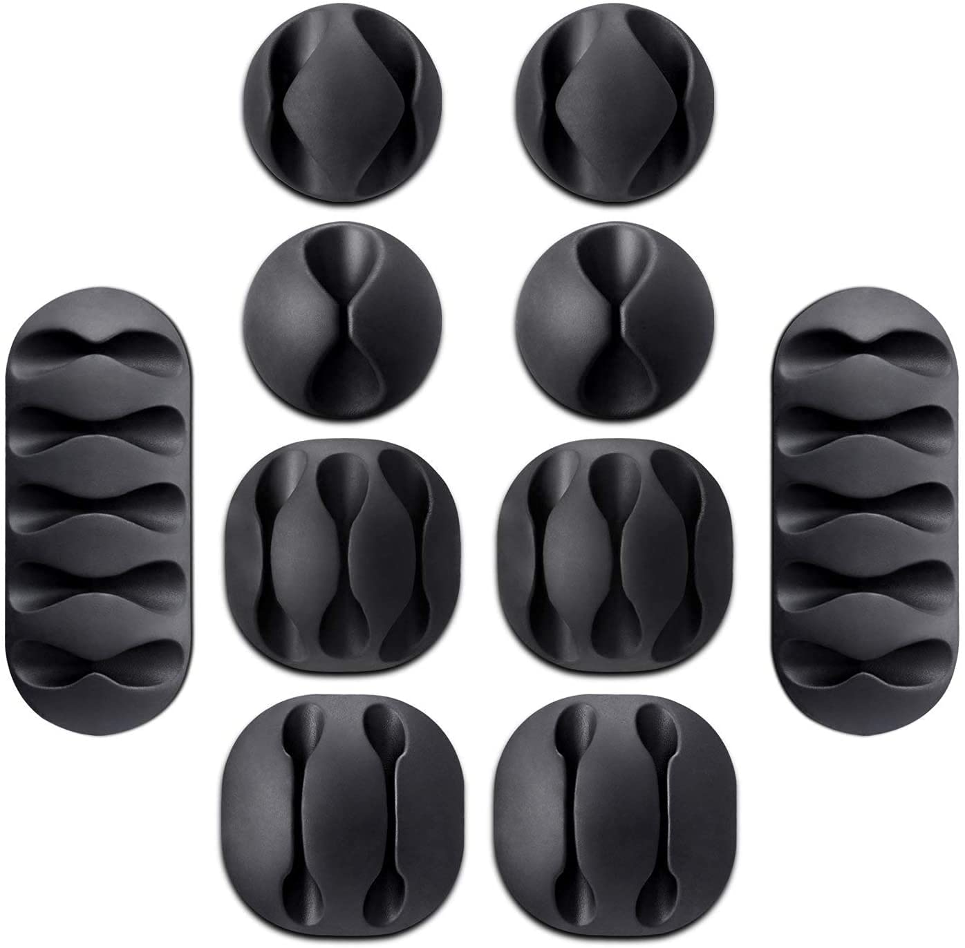 Mforall Wire Clips Cable Protector for TV Home, Cubicle, Car, Desk (Pack of 10)-image-49