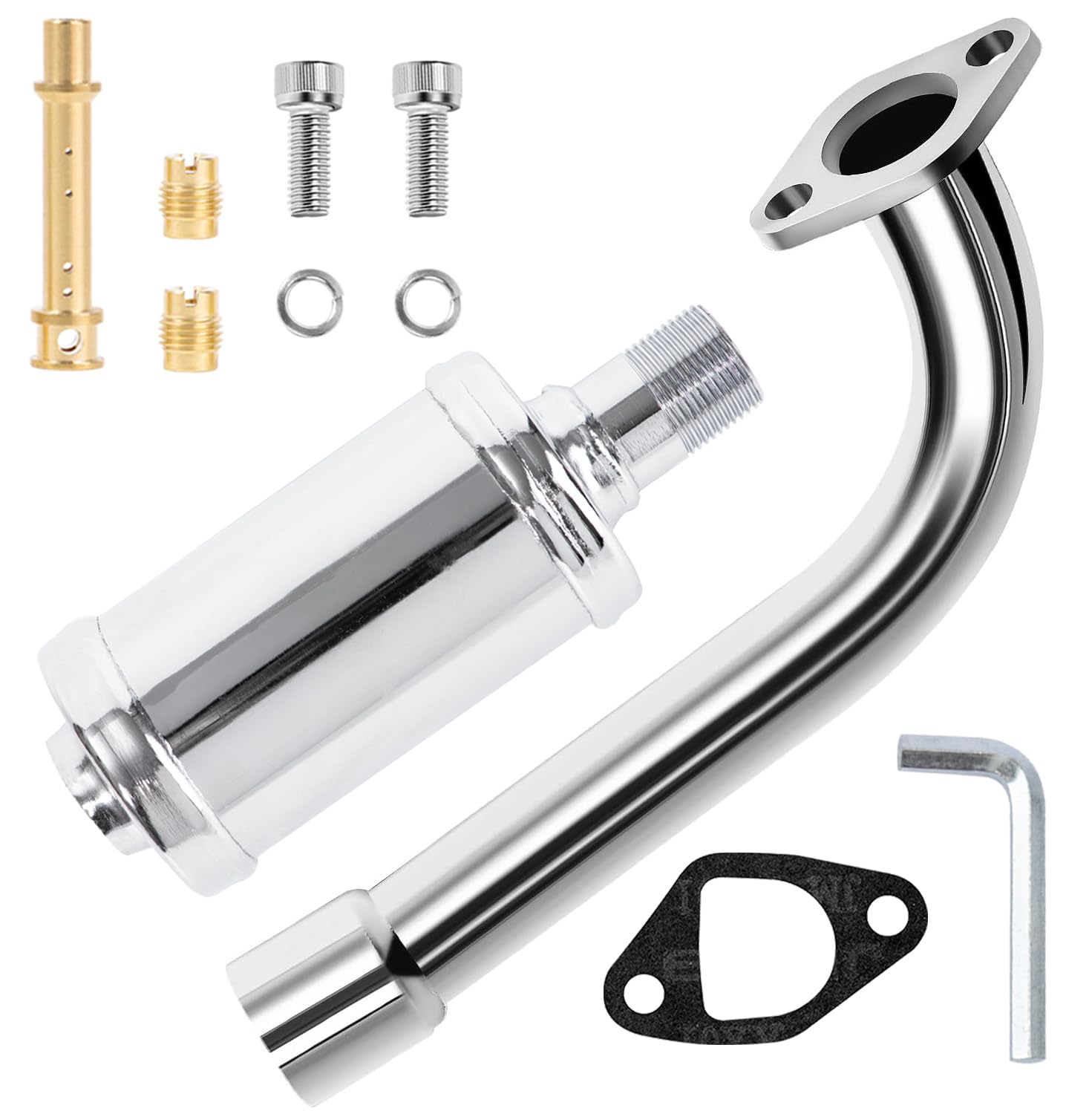 Amazon.com: Exhaust Pipe Muffler with Jet Kit for Predator 212cc