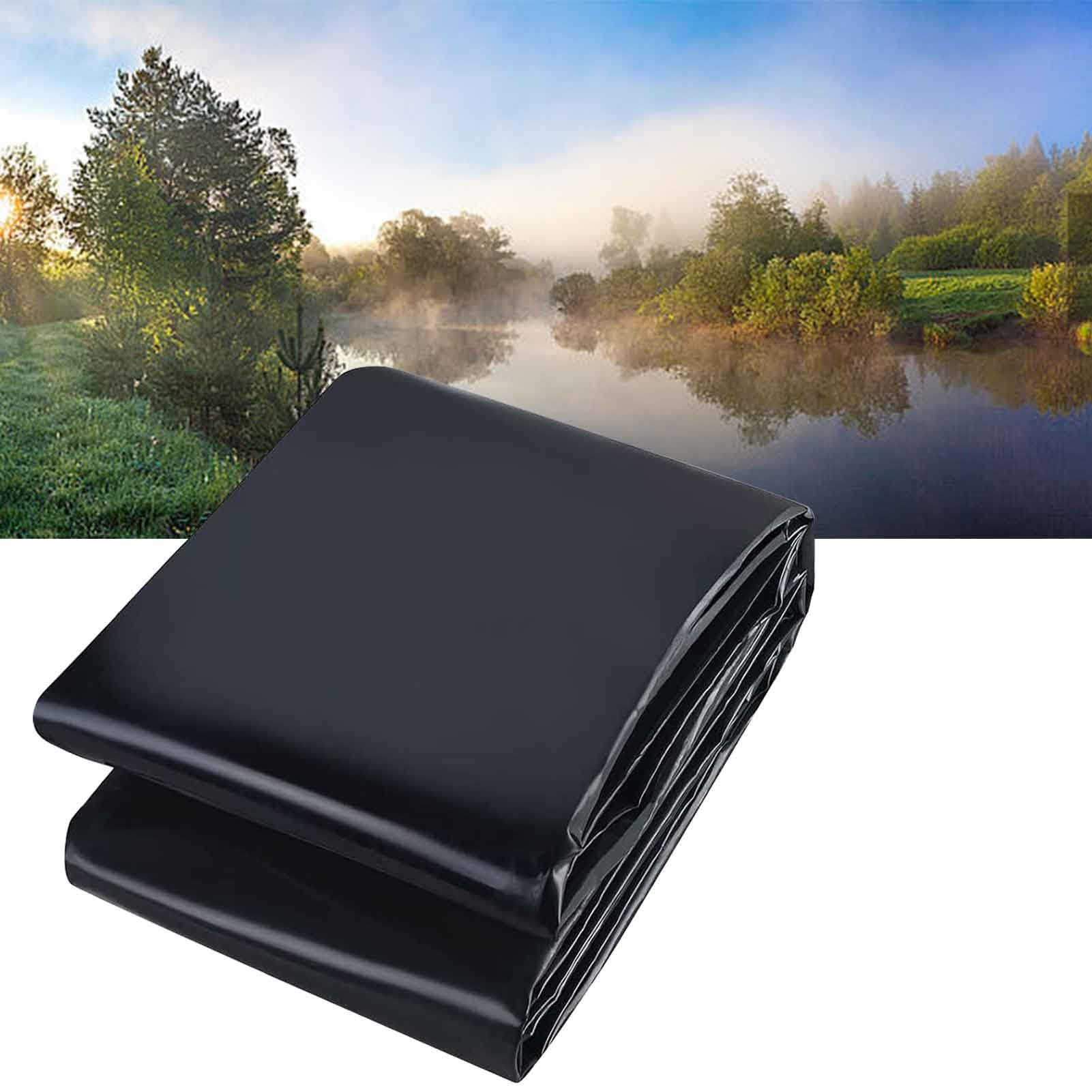 DMCHENGMA HDPE Preformed Pool Liner 0.13mm Thick Sun Resistant Easy Cutting Waterproof Tarp for Pond, Waterfall Membrane for Outdoor Fish, Koi Ponds & Backyard Water Features(5x12m(16.4x39.3ft))