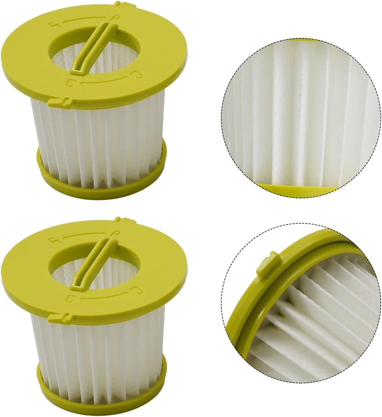 Filter 2pcs Filter，Compatible For PCL704 CL705，Hand Vacuum Cleaner Replacement Filter(6PCS)