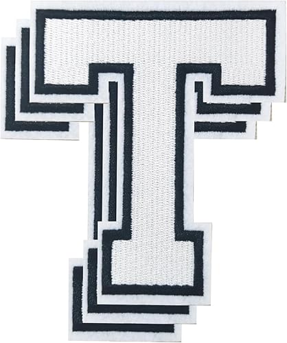 Miniatura 65 de Parches de letras para planchar de 3.1 pulgadas, parche de letras individuales bordadas para ropa, vestido, sombrero, jeans, accesorios