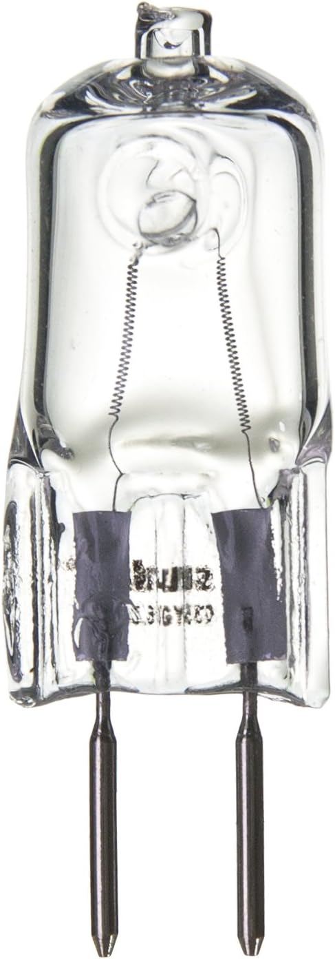 Sunlite Q20/CL/GY6/120V/12PK Halogen 20W 120V Q20 Single Ended Capsule Light Bulbs, Clear Finish, 3200K Bright White, GY6.35 Base, 12 Pack