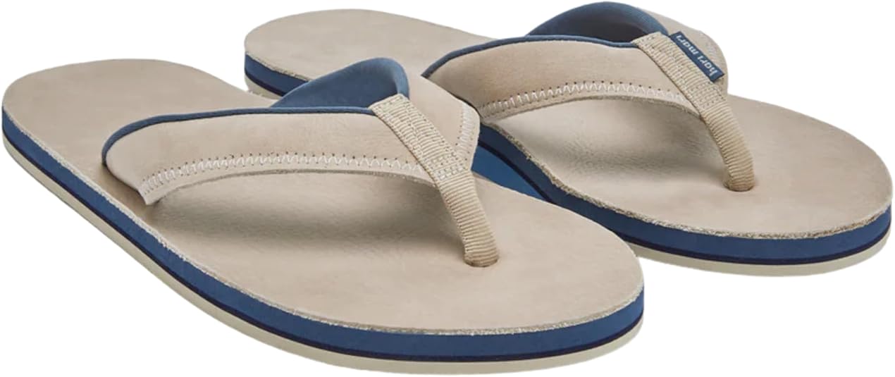 Hari Mari Pier Flip Flops for Men - Premium Rubber Sole, Leather Strap with  Memory Foam - Water-Resistant Comfortable Beach Sandals, Sand, 8 :  Amazon.ca: Clothing, Shoes \u0026 Accessories