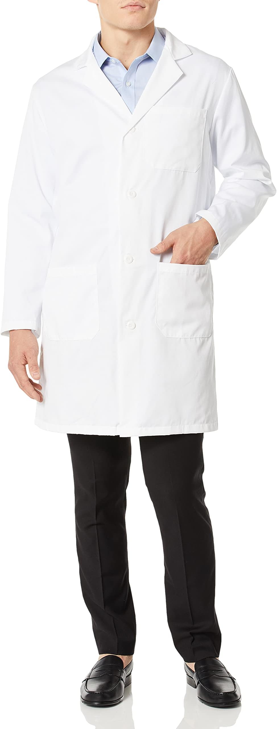 Fashion Seal Healthcare mens Men's Staff Length Lab Coat 4 Blazer
