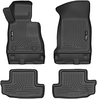 Vista 1 de Husky Liners - Tapete para piso de auto, delanteros y traseros. Serie Weatherbeater, L, Negro