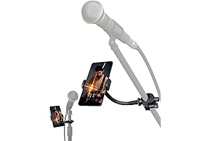 LMS Mic Stand Phone Holder: Keep Your Performances Mic'd and Mobile