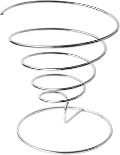 PACKNWOOD 294CONE1315 - Metal Cone Holders -Spiral Steel Basket Fry and Appetizer Cone Display - Decorative Ring Stand for Food - Reusable Metal Cone Stand - (H:5.9", 5.1" Diameter) (Case of 6)