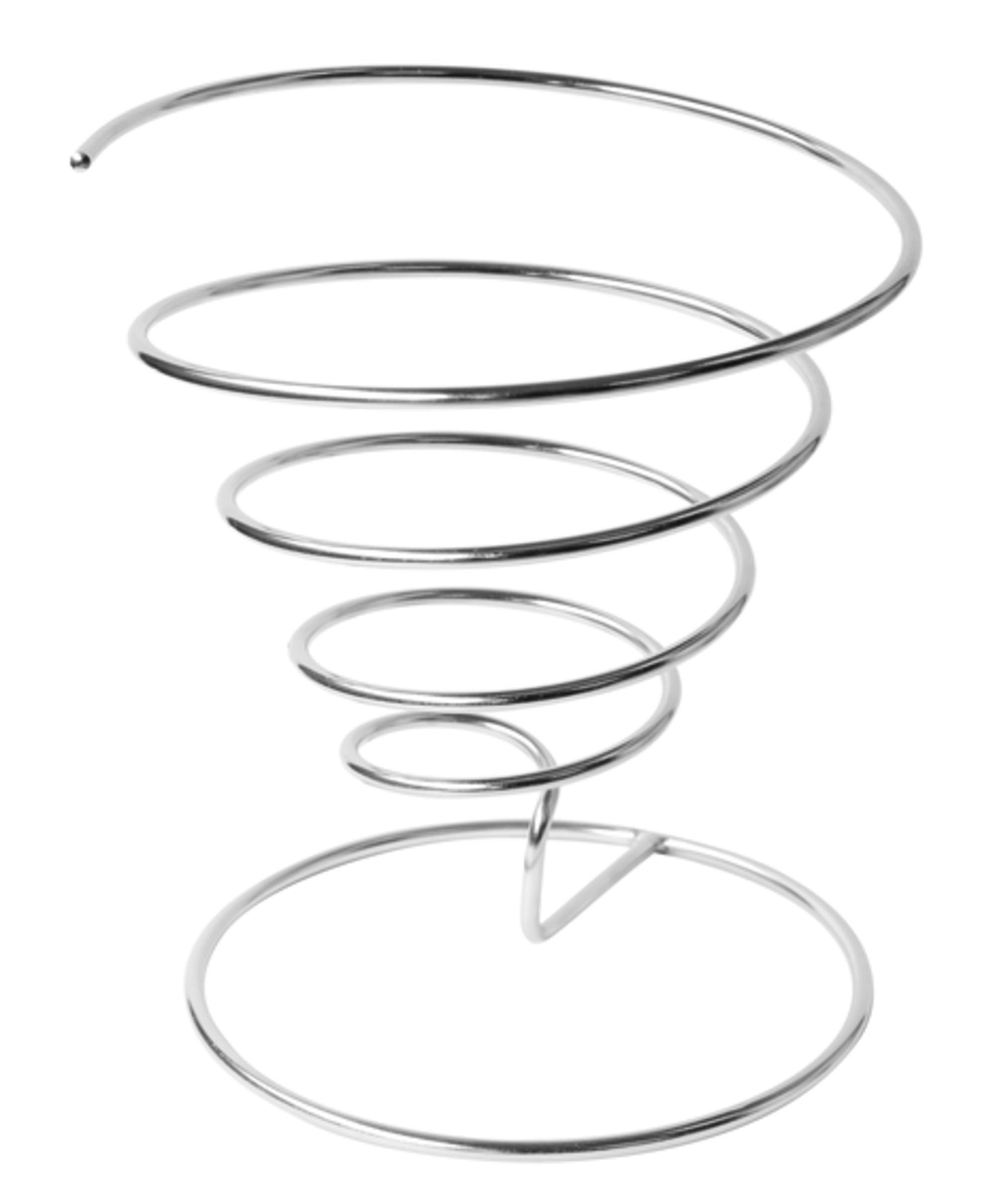 PACKNWOOD 294CONE1315 - Metal Cone Holders -Spiral Steel Basket Fry and Appetizer Cone Display - Decorative Ring Stand for Food - Reusable Metal Cone Stand - (H:5.9