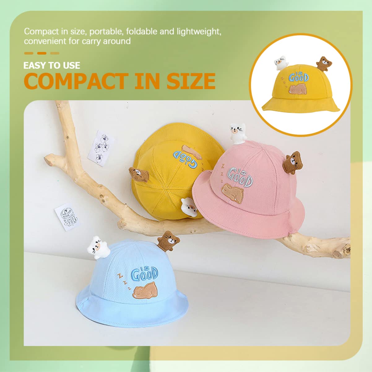 SHERCHPRY Cappello da per Cappello da Sole per Ragazze Cappelli da Bambina Cappelli per Ragazzi Cappello per Cappello da Ragazzo Cotone Yellow