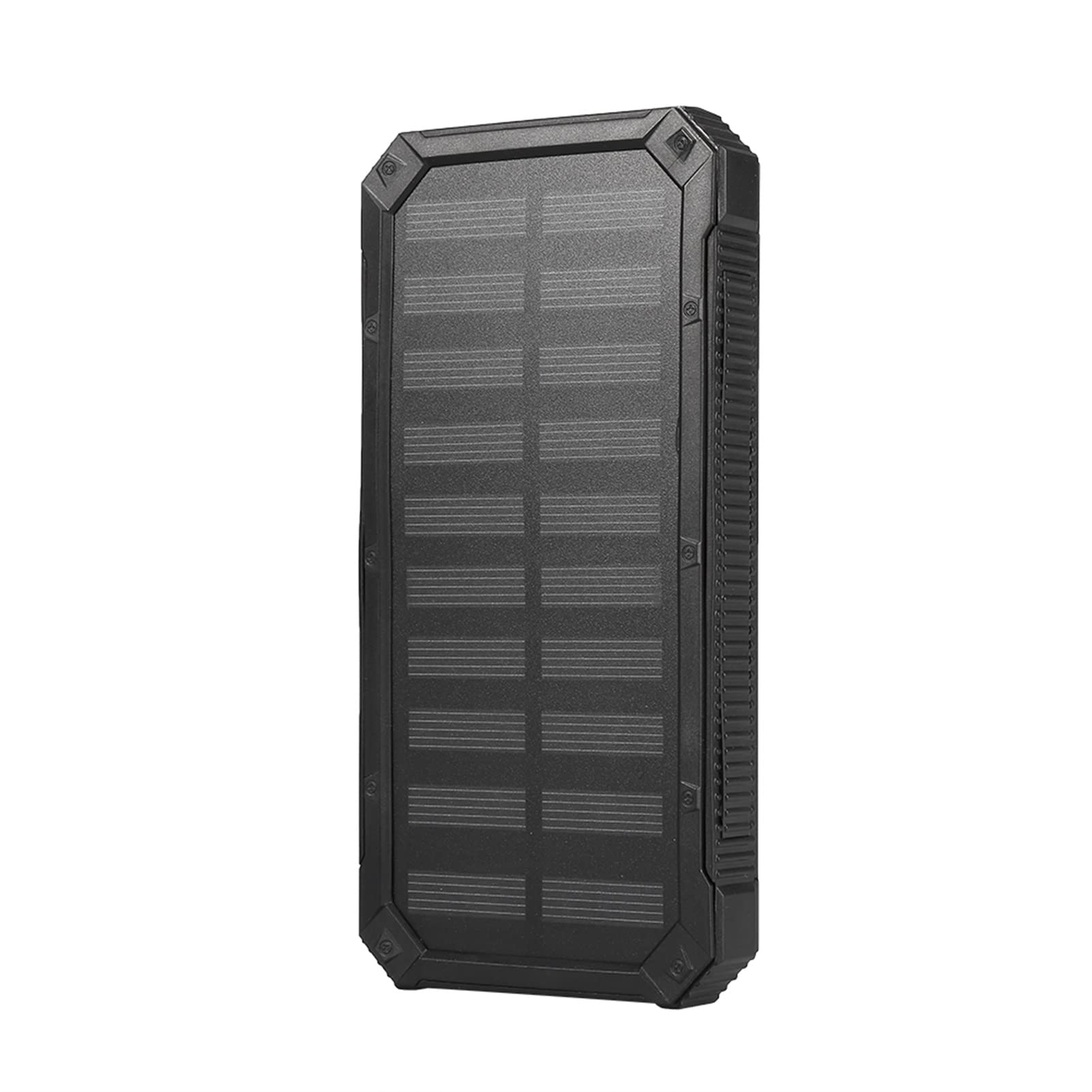 GOTOTOP Banco de Energía Solar Cargador Externo Solar Portátil con 2 Puertos de Salida, 2 Modos de Carga (Solar + USB) para Acampar Android iOS(Naranja)
