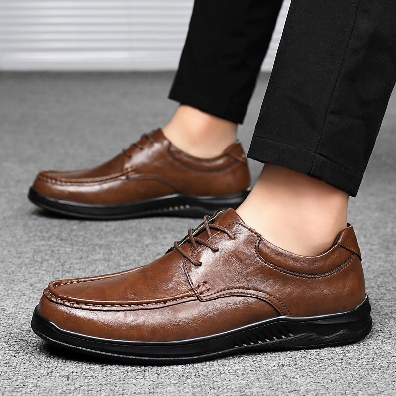 Lightweight Business Casual Oxford Shoes Fashion Male Driving Flats Mens Comfortable Dress Leather Shoes2