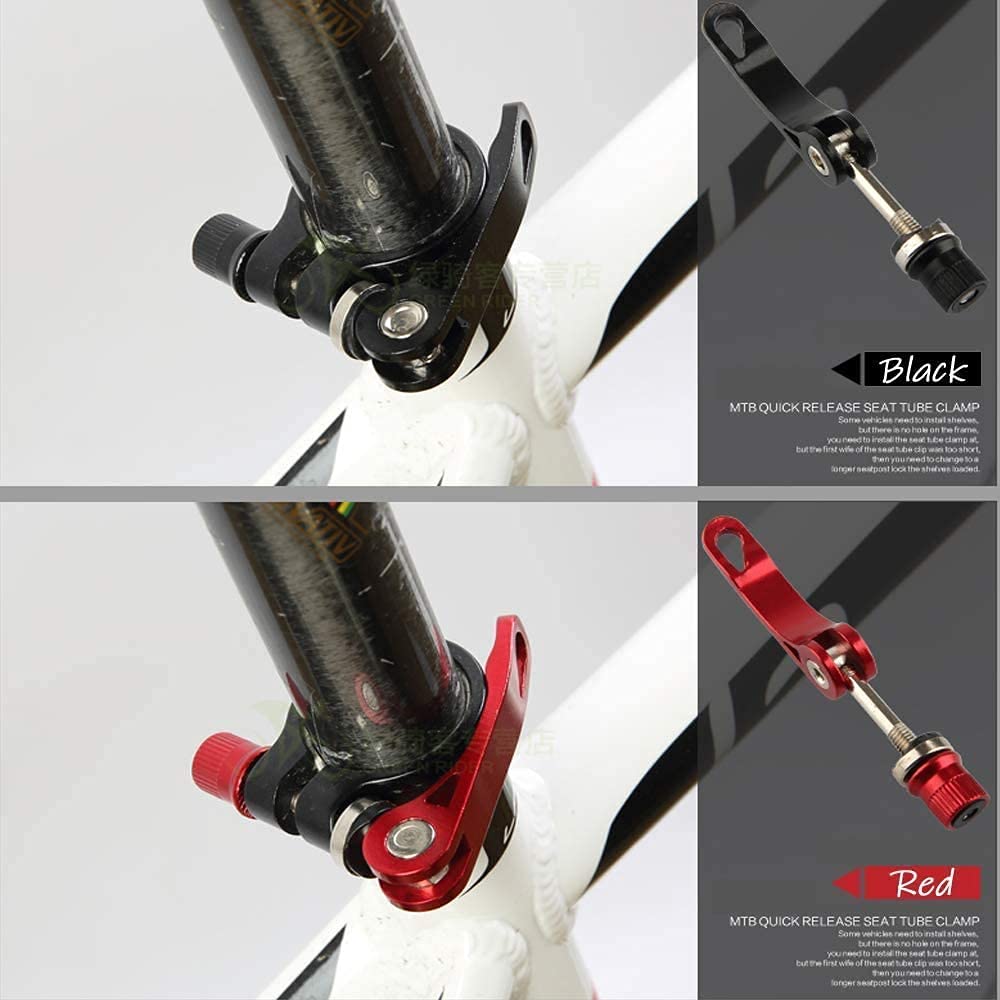 Reggisella per bicicletta, a sgancio rapido, in lega di alluminio, 5 mm x 60 mm, per ciclismo, bicicletta, bicicletta, fissaggio rapido QR, reggisella