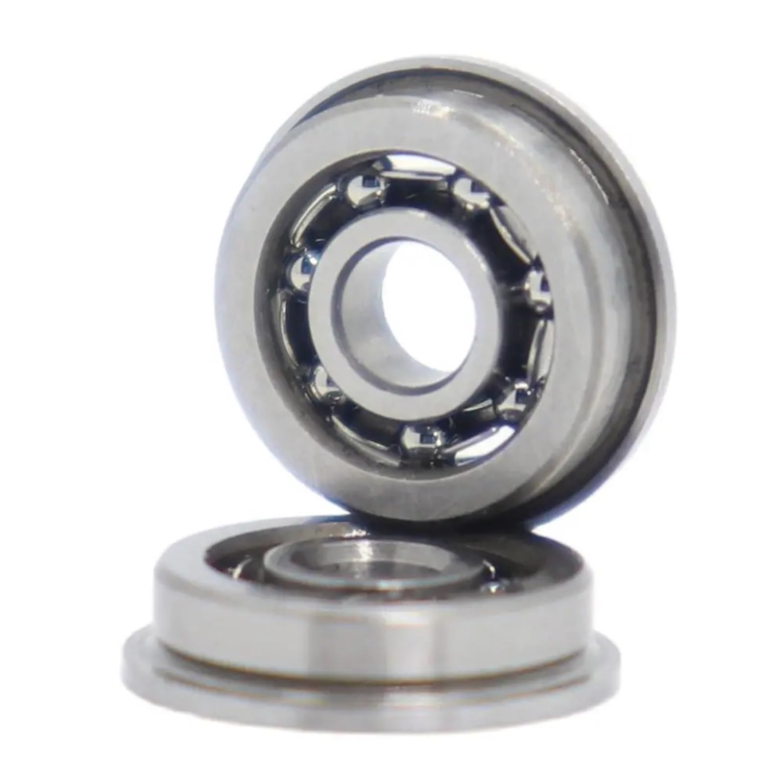 10 Stück MF83 Flanschlager 3 x 8 x 2,5 mm, Miniatur-Flanschlager, nicht standardmäßig, tiefe Nut, offene Lager, MF83 offen