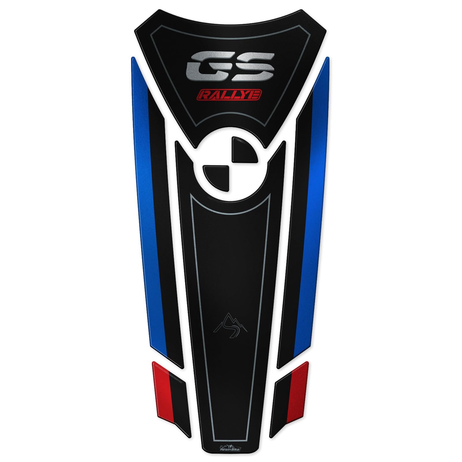 Resin Bike Autocollant Moto Compatibles avec BMW R 1250 GS Adventure Rallye 2021-2024. Protection de Réservoir Moto Contre Les Chocs et Les Éraflures. Autocollant 3D Résinés