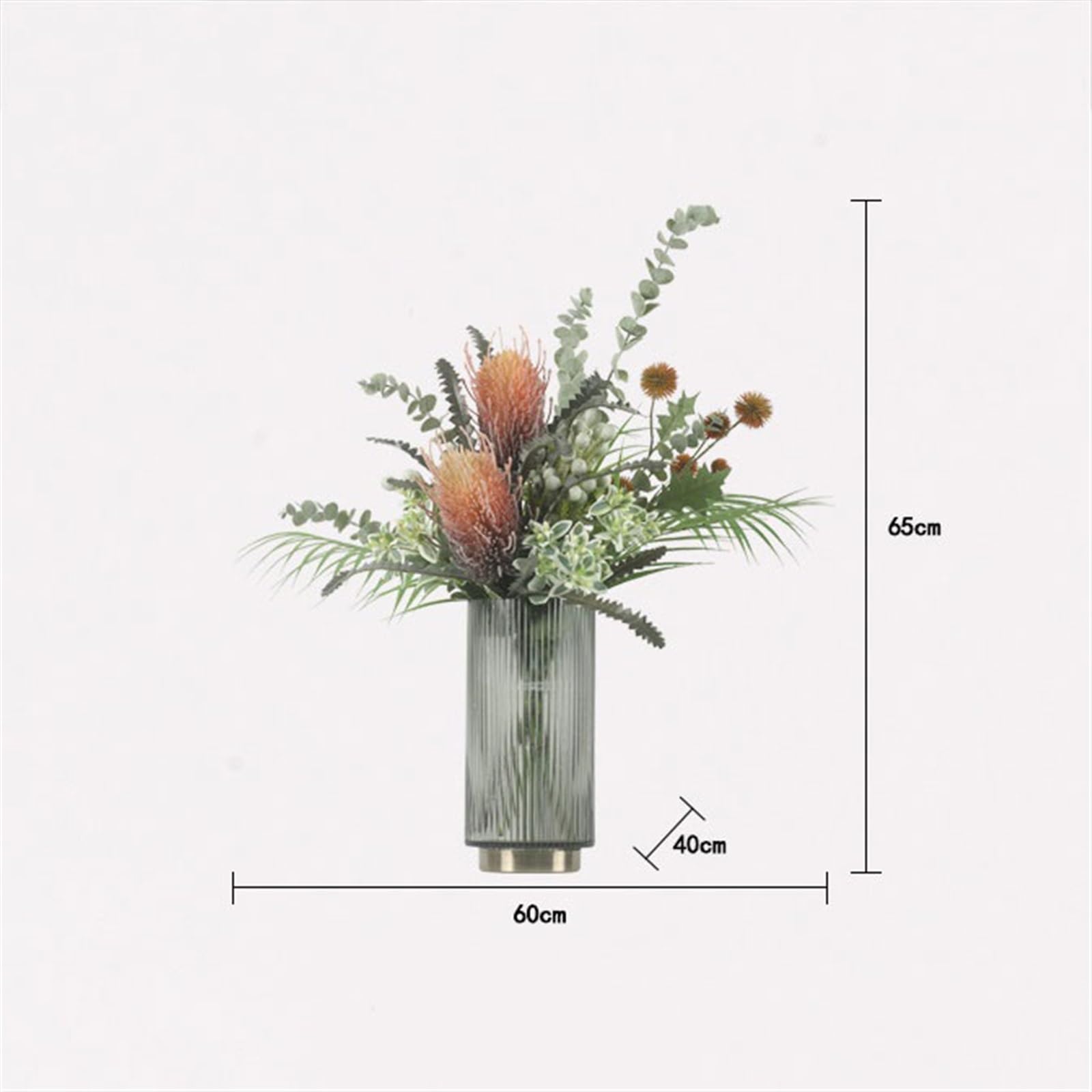Bouquet Artificiale Artificial Flower Arrangement Decorations Handmade Art Bouquet Dining Table Entryway Desktop Centerpiece Simulation Flowers Bouquet Artificiel con vaso